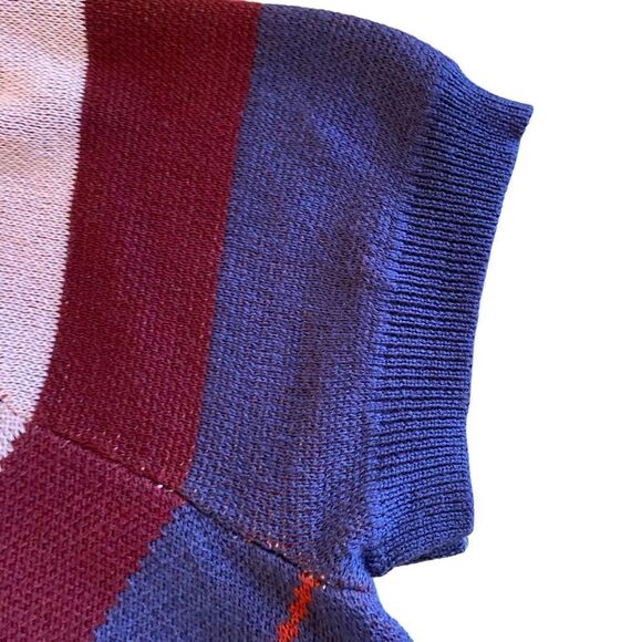 NWOT White Modcoth Chevron Pattern Cap Sleeve Sweater - Picture 4 of 13